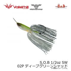 ウィップラッシュ　S.O.B 1/2oz SW 02P ディープグリーンシャッド
