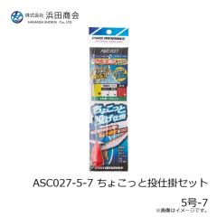 浜田商会　ASC027-5-7 ちょこっと投仕掛セット 5号-7