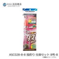 浜田商会　ASC028-8-8 投釣り 仕掛セット 8号-8