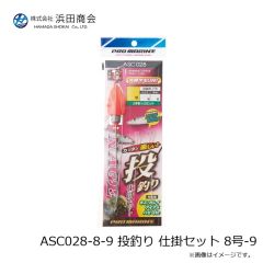浜田商会　ASC028-8-9 投釣り 仕掛セット 8号-9