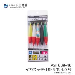 浜田商会　AST009-40 イカスッテ仕掛5本 4.0号