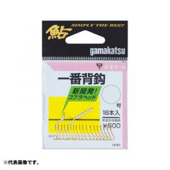 がまかつ　バラ 一番背鈎(金)　1