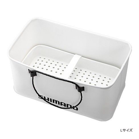 シマノ Bk 005m クーラー用バッカン スノコ付 ｓ ホワイト