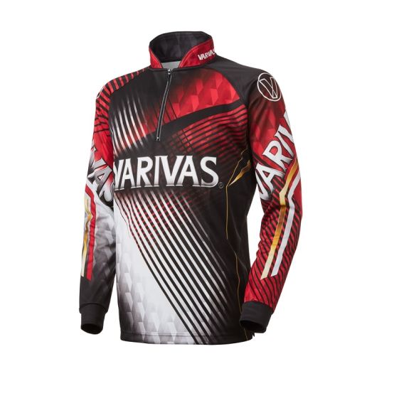 VARIVAS ドライジップシャツ 長袖 VAZS-21 ゴールド 3L バリバス