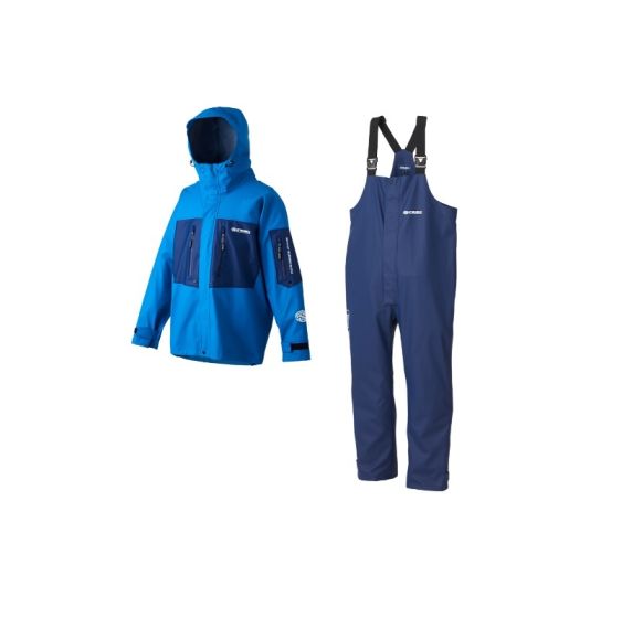 リバレイ 7707 RBB オフショアレインスーツ ターコイズ Lの釣具販売