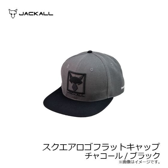 ジャッカル ジャッカル スクエアロゴフラットキャップ