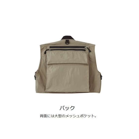 ロエフ　ツイルショートベスト　限定お値下げ！ セール☆2490円→1490円 カットジョーゼット2WAYワイド