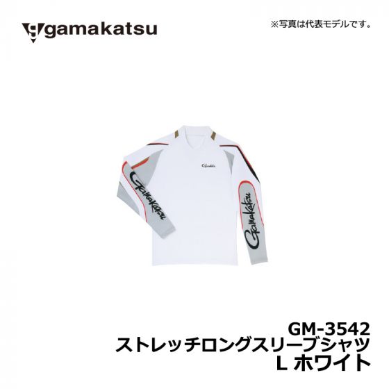 がまかつ(Gamakatsu) GM-3542 ストレッチロングスリーブシャツ L ホワイト