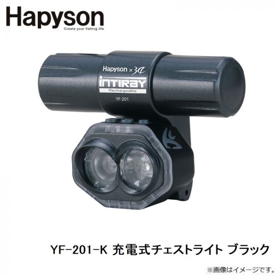 Amazon | ハピソン(Hapyson) 充電式チェストライト ブラック YF