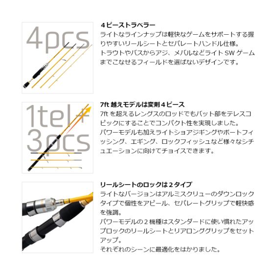 パームス クワトロ QTRGC-53ULの釣具販売、通販ならFTO