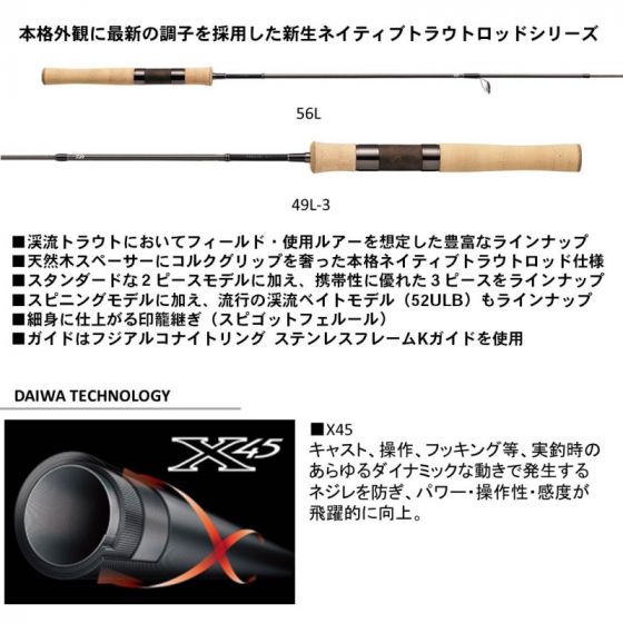 ダイワ（Daiwa） ピュアリスト 52ULB・Vの釣具販売、通販ならFTO