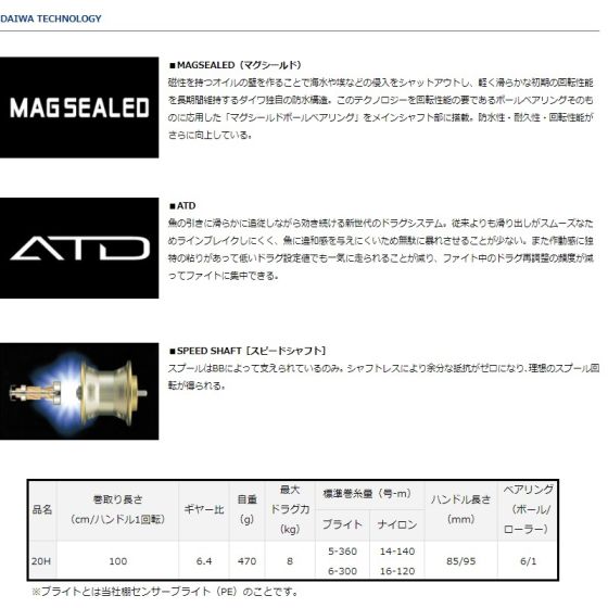 ダイワ（グローブライド） 幻覇王 石鯛 LIGHT 20H の釣具通販