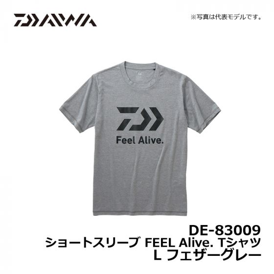 ダイワ（Daiwa）　DE-83009　ショートスリーブ FEEL Alive. Tシャツ　L　フェザーグレー