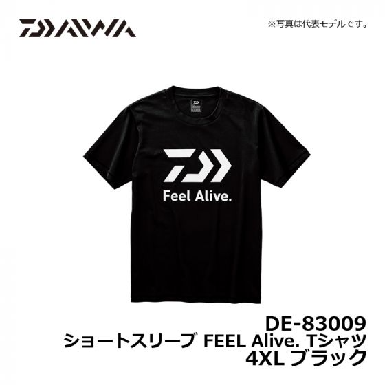 ダイワ Daiwa De 009 ショートスリーブ Feel Alive Tシャツ 4xl ブラックの釣具販売 通販ならfto フィッシングタックルオンライン