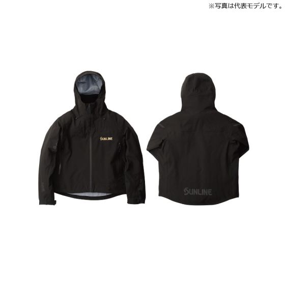 SUNLINE フード付きレインウェア ブラックXL ウェア＆アクセサリー | サンライン