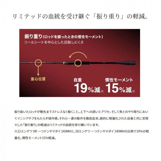 シマノ 炎月XR 一つテンヤマダイ 235MH+ 2022年2月発売予定の釣具販売