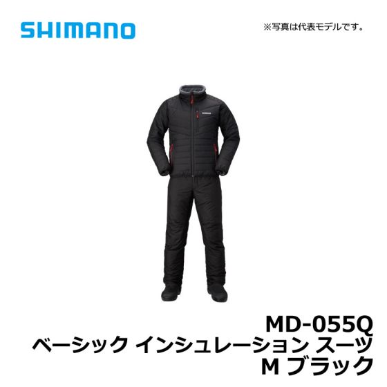 シマノ（Shimano）　MD-055Q　ベーシック インシュレーション スーツ　M　ブラック