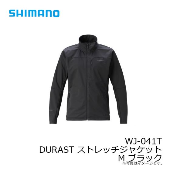 シマノ WJ-041T DURASTストレッチジャケット M ブラックの釣具