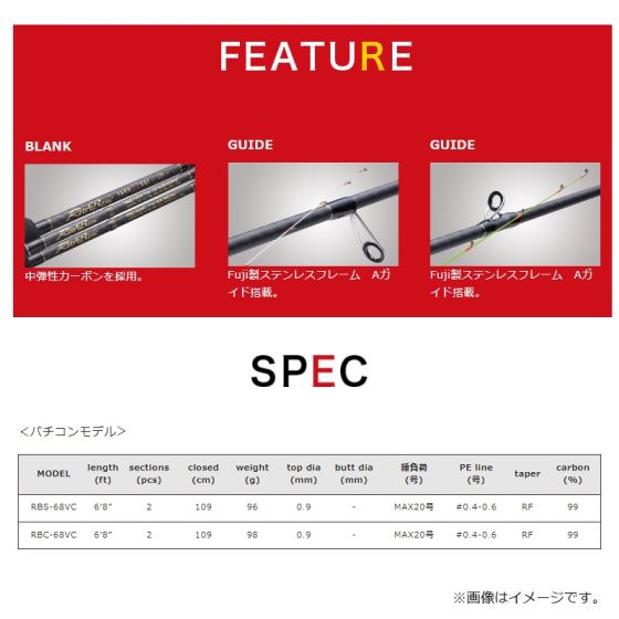 バレーヒル レトロベーシック バチコンモデル RBS-68VCの釣具販売