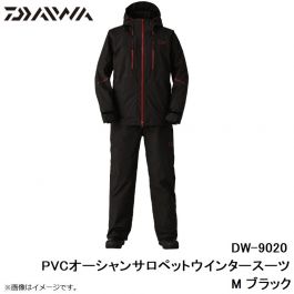 ダイワ DW-9020 PVCオーシャンサロペットウインタースーツ M ブラック