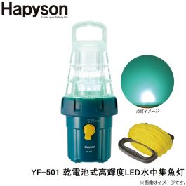 ハピソン YF-501 乾電池式高輝度LED水中集魚灯