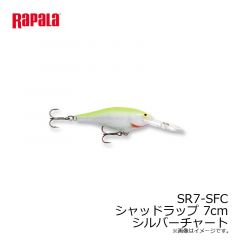ラパラジャパン　SR7-SFC シャッドラップ 7cm シルバーチャート