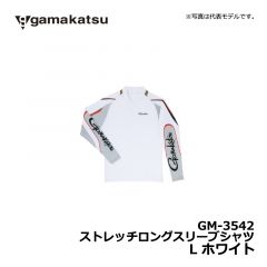 がまかつ（Gamakatsu）　GM-3542　ストレッチロングスリーブシャツ　L　ブラック　ウェア 長袖 ロンT アンダーウェア