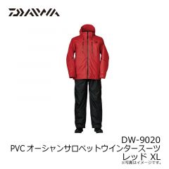ダイワ　DW-9020 PVCオーシャンサロペットウインタースーツ レッド XL