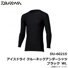 ダイワ　DU-6021S アイスドライ クルーネックアンダーシャツ ブラック L