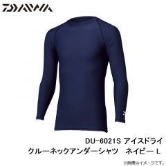 ダイワ　DU-6021S アイスドライ クルーネックアンダーシャツ ネイビー L