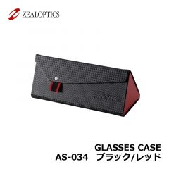 ジール　GLASSES CASE　AS-034　ブラック/レッド