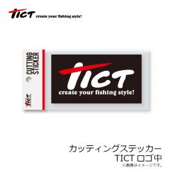 TICT(ティクト)　カッティングステッカー　TICTロゴ大　約20×9cm